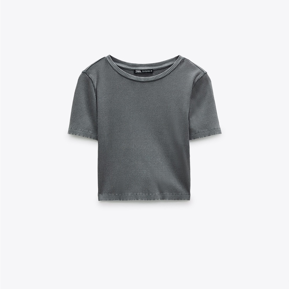 ZARA Ribbed Crop Top